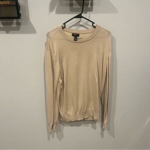 Gold Forever 21 Long Sleeve Mens Shirt Size Large